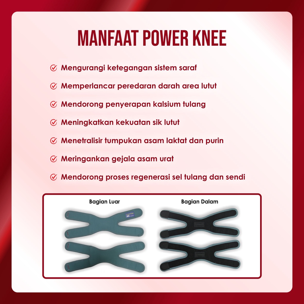 PROMO!! NEW X Power Knee Dekker No.1 di Korea/ Deker Lutut Jeido - Terapi Kesehatan Lutut