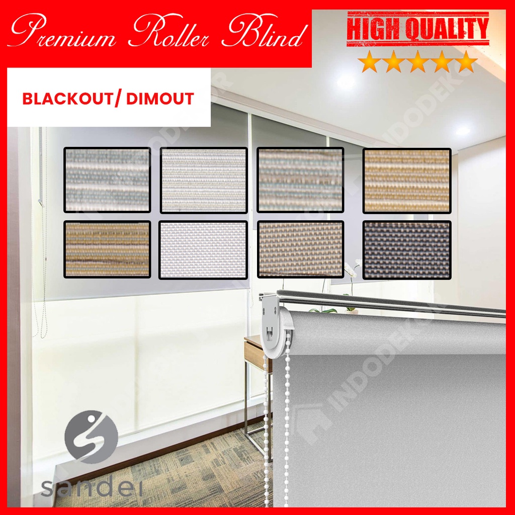 Diskon ROLLER BLIND SANDEI BLACKOUT DIMOUT