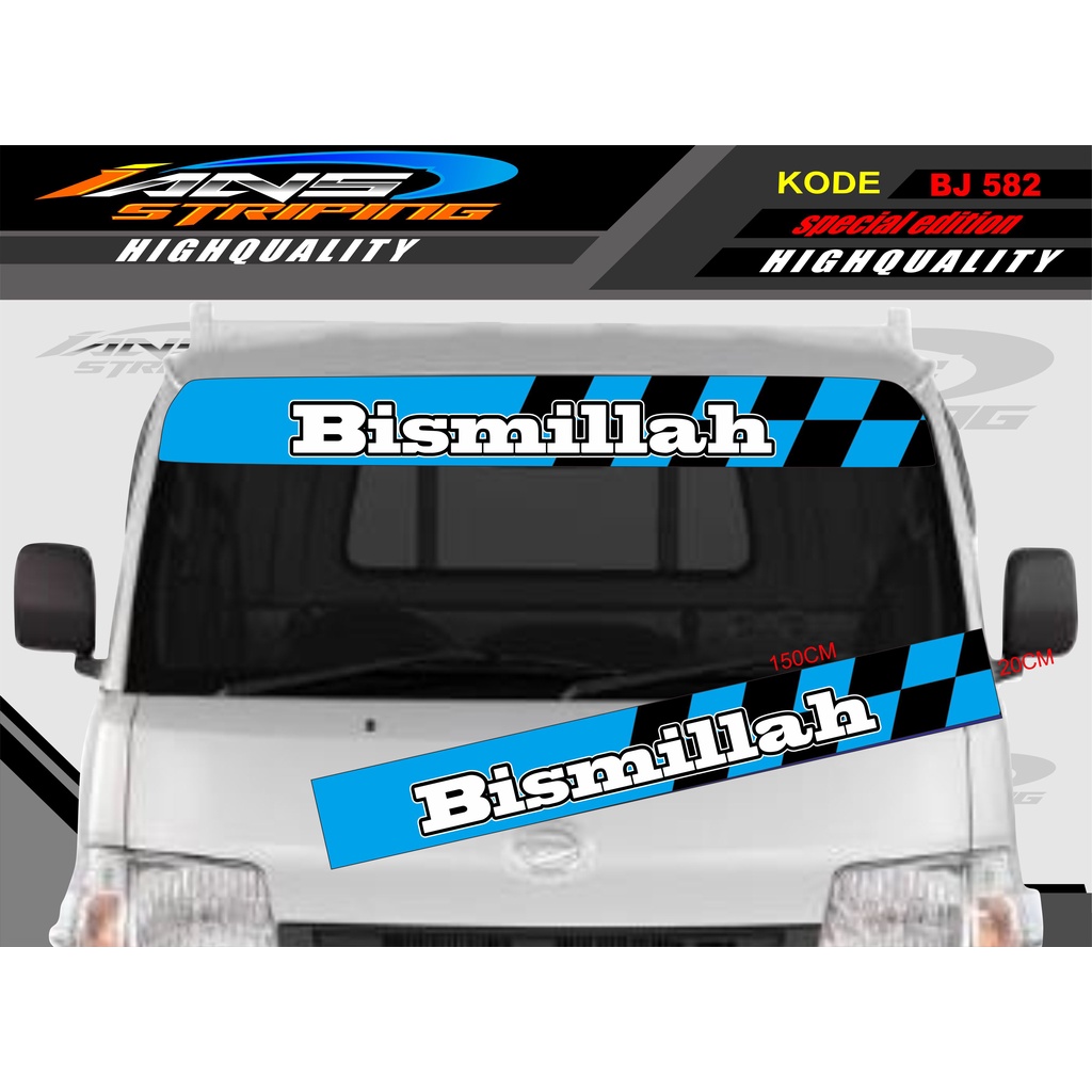 STIKER KACA DEPAN MOBIL L300 / GRANDMAX / PICK UP / CARRY / STIKER KACA DEPAN MOBIL PICK UP / DECAL STIKER PICK UP