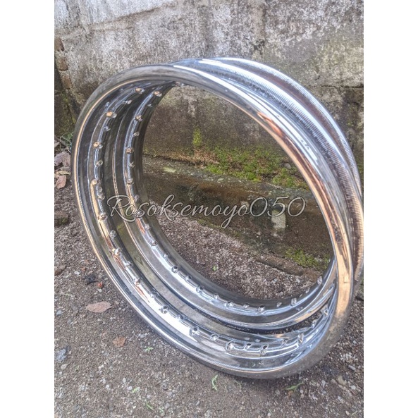 Velg did ring 17 ukuran 215 chrome original bekas copotan velg did tapak lebar ring 17