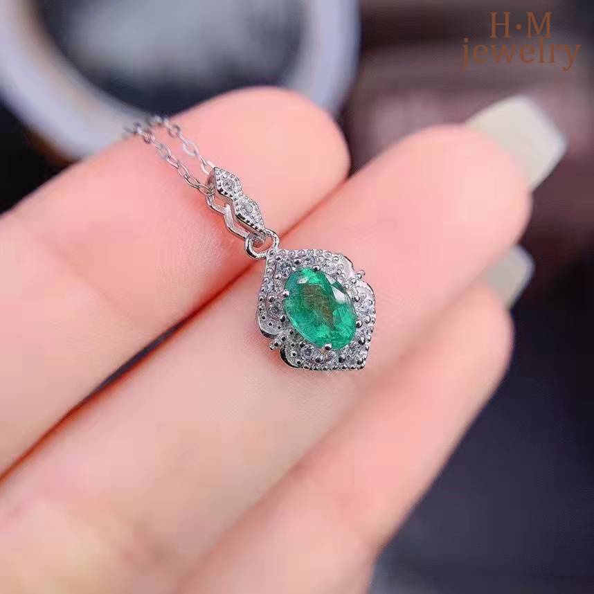 Set Kalung Anting Stud Dan Cincin Model Terbuka Bahan S925 Silver Desain Merpati Ruby Warna Ice Green