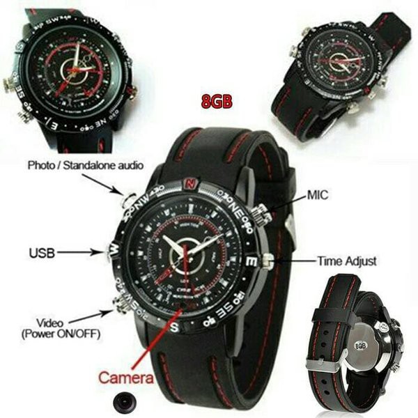 kamera JAM TANGAN KAMERA 8GB JAM TANGAN PENGINTAI ANTI AIR Murah