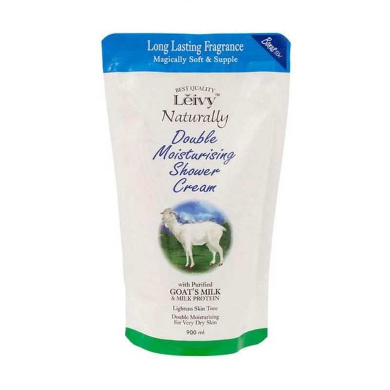 Leivy Shower Cream 900 ml Goat'S Milk - Reffil