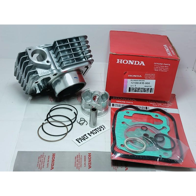 Blok Seher Set Honda Megapro New Mono/Verza ORI HGP KYE