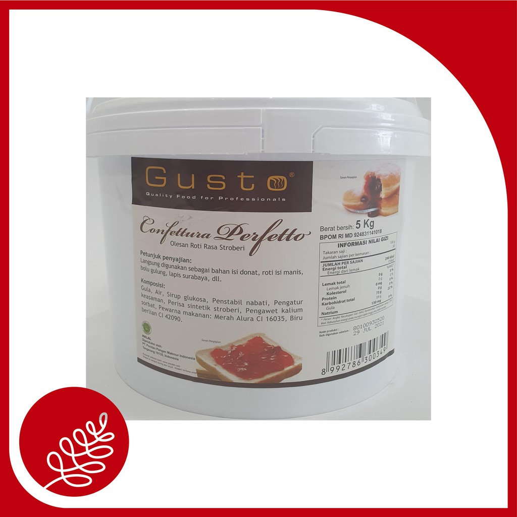 Gusto Jam Blueberry 5kg / Makanan / Selai