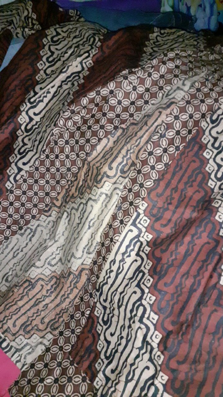 Tey-17 Batik Wanita Asj Sa Hrb026 Kenongo Kemeja Tosca Pendek