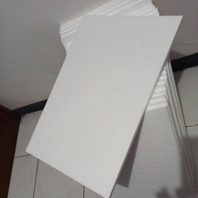 

5 Lembar | Styrofoam sheet Putih 40x60 cm tebal 1,5cm | sterofoam lembaran ATK, aquarium, packing gabus, media lukisan