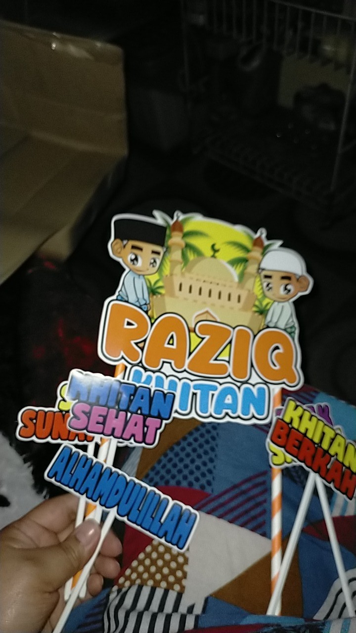 Topper Cake Event Khitan / Sunat