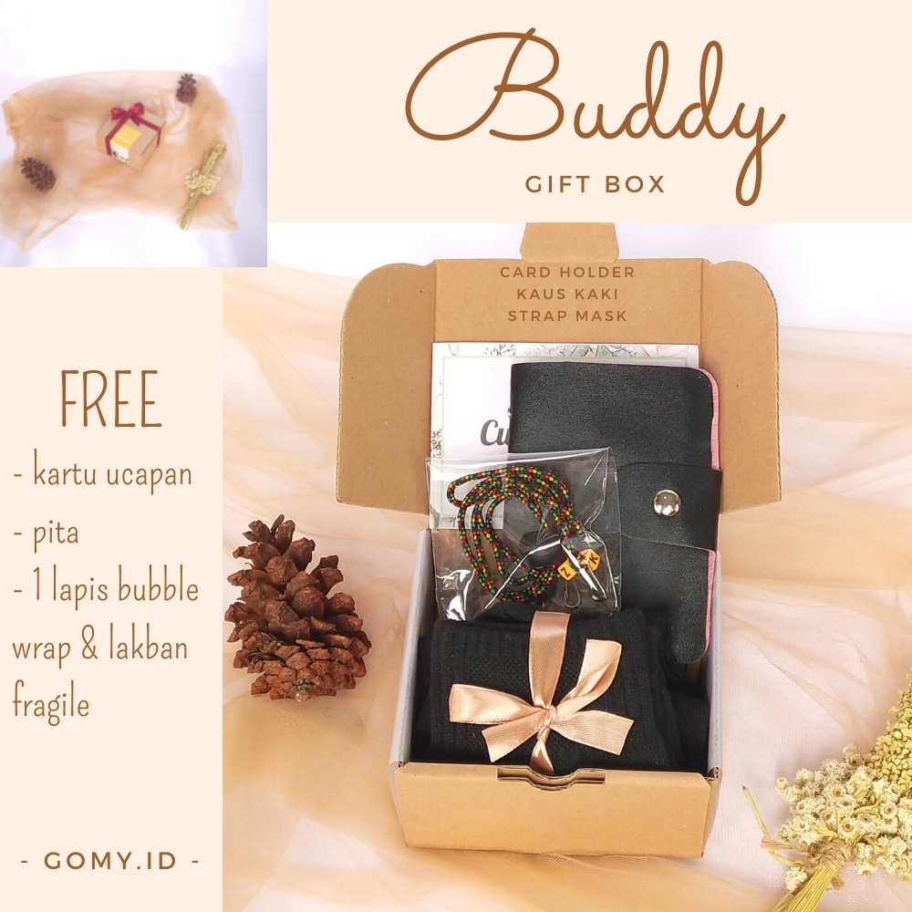 BUDDY gomy.id gift box hampers kado hadiah ulang tahun wisuda sidang birthday anniversary gift pacar
