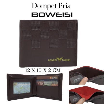 Dompet Pria Original Bovis Kulit PU Harga Murah Kualitas Distro Model Keren Terbaru