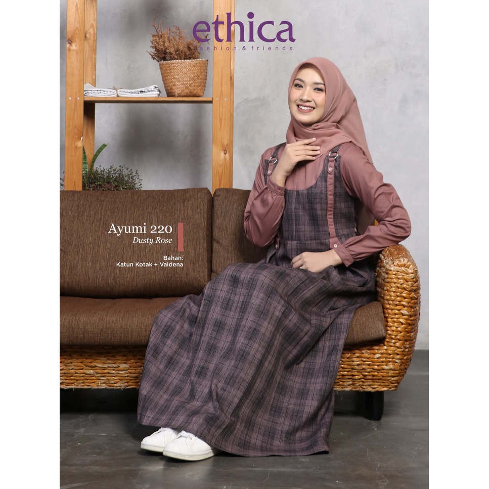 GAMIS DEWASA TERBARU 2021 ETHICA AYUMI 220 DUSTY ROSE