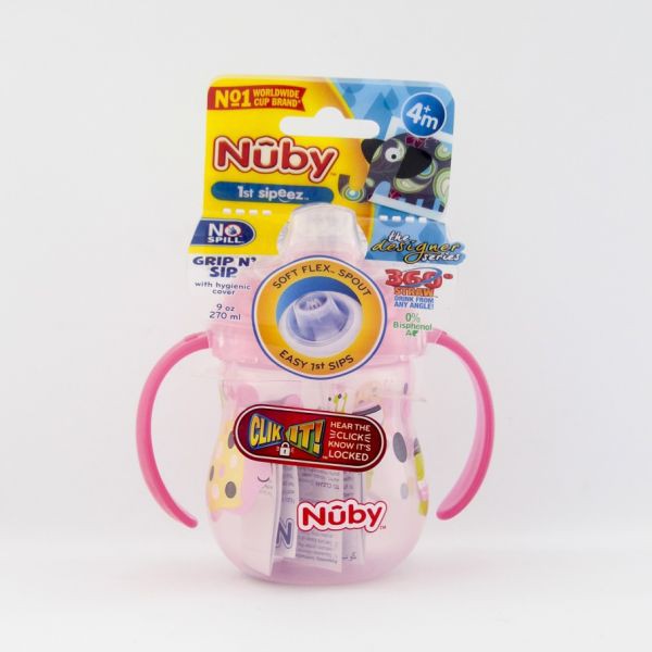 Nuby Grip And Sip Active Sipeez Ukuran 270 ML