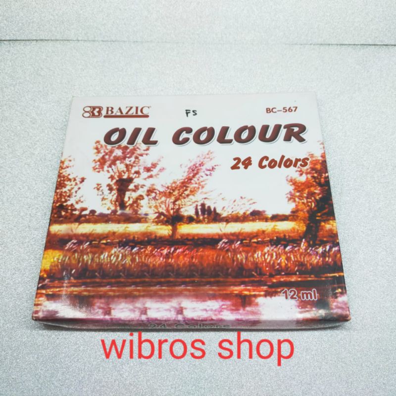 

Oil Color Cat Minyak Bazic 24 warna original