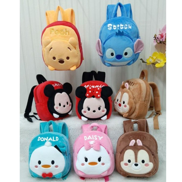 Tas Ransel POoh Donal Deasy Minnie Anak 2rest M/Tas karakter/tas anak paud/Tas Karakter