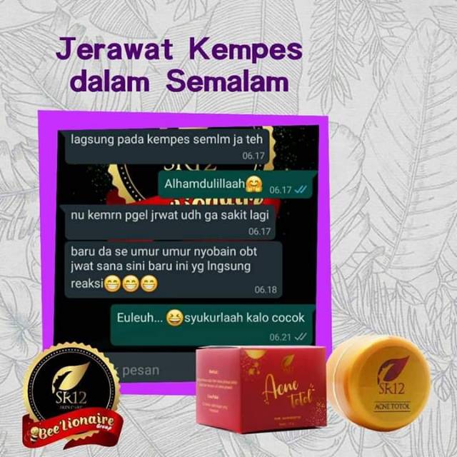 SR12 ACNE TOTOL SR12 / OBAT JERAWAT / OBAT JERAWAT AMPUH / KEMPESKAN JERAWAT AMAN BUMIL &amp; BUSUI