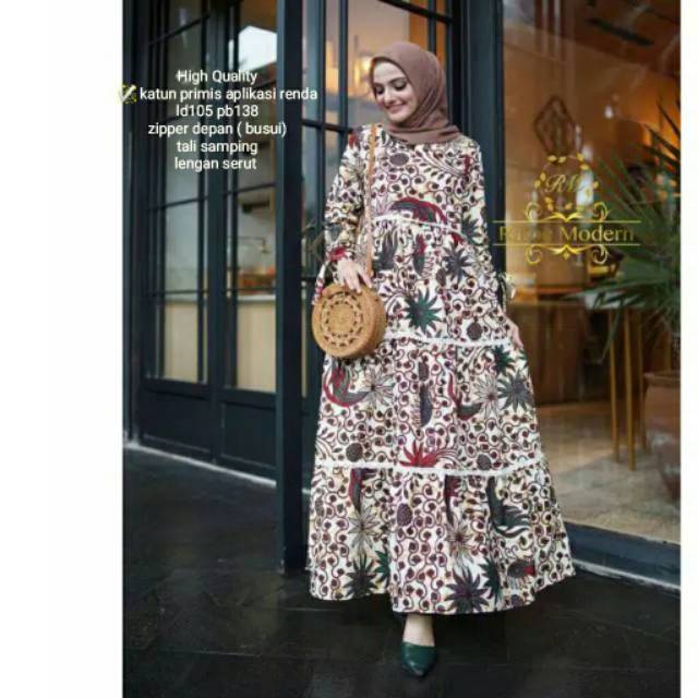 Ratu hijab BELINA || gamis canda katun UJ best seller