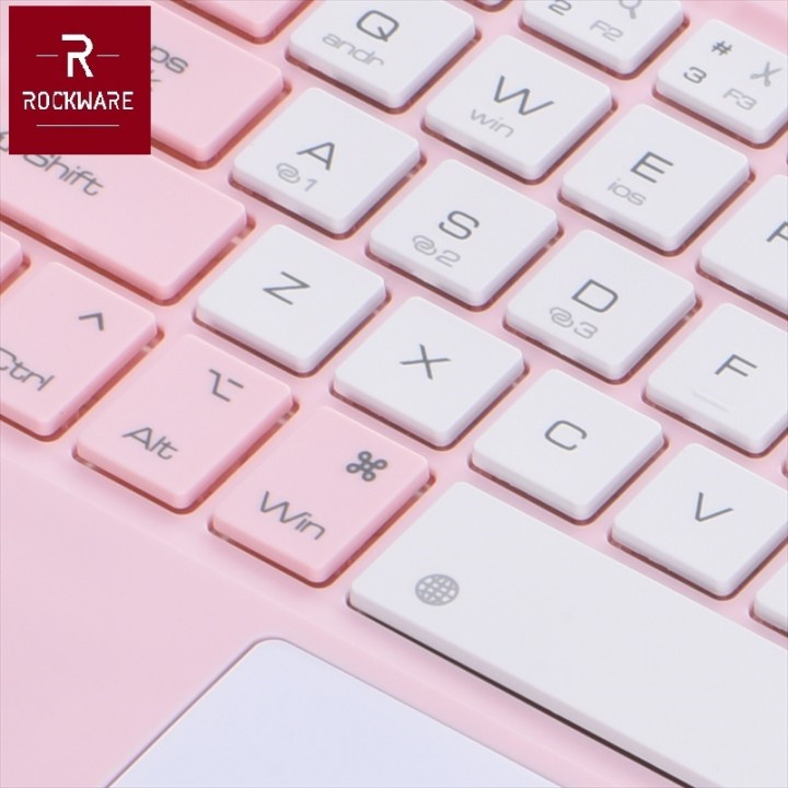 103 RW-B102 - Slim Bluetooth Keyboard - Keyboard Portabel dengan Touchpad