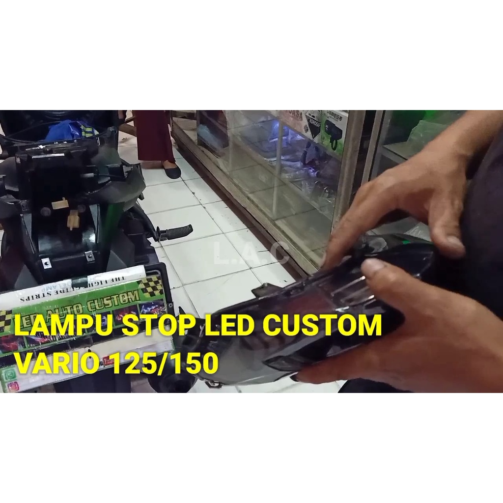 LAMPU STOP LED CUSTOM 10 MODE OTOMATIS SEIN RUNNING VARIO 125/150