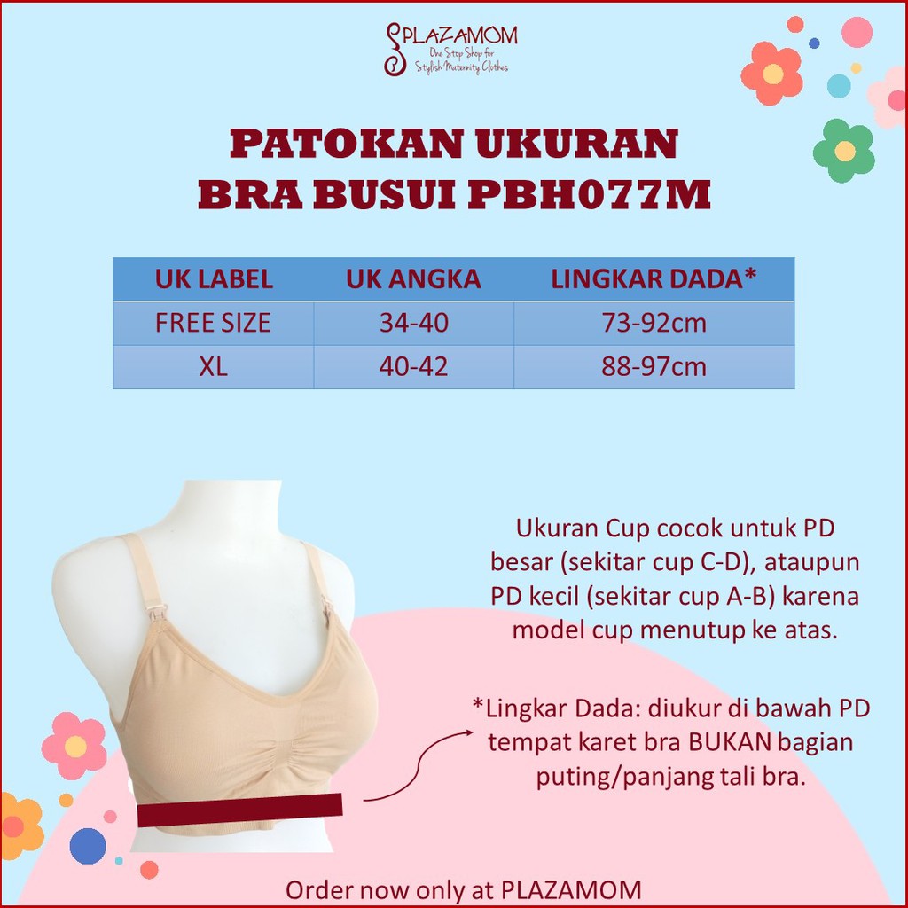 SEAMLESS NURSING BRA / BH MENYUSUI / BH BUSUI SEAMLESS NYLON SPANDEX DINGIN NYAMAN BEST SELLER FAVE PARA BUSUI PBH077M