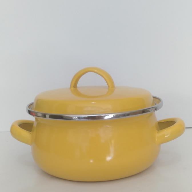 Ready Stock] Panci Enamel Warna 14 Kedaung