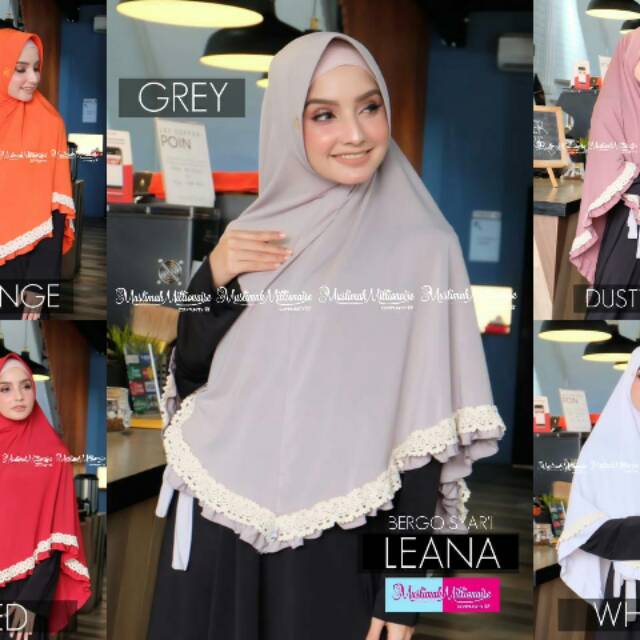 BERGO SYAR'I LEANA #Bergo Syar'i Renda #Bergo Syar'i high Quality
