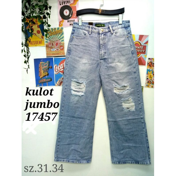KULOT HW RIPPED JEANS BIG SIZE - WARPATH