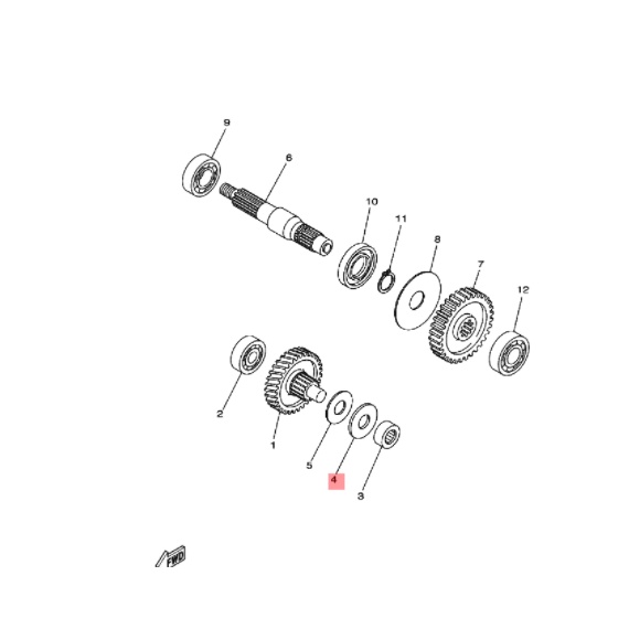 washer plate ring gigi rasio gardan nouvo mio lama sporty smile soul fino karbu ori ygp 90201-15008