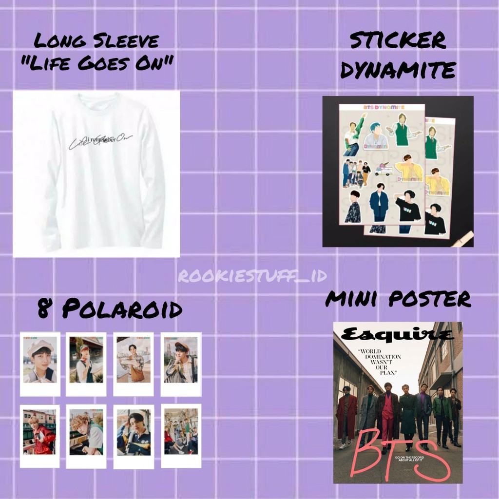 Kaos T-Shirt BTS Life Goes On Lengan Panjang // Long Sleeve BTS "Life Goes On"