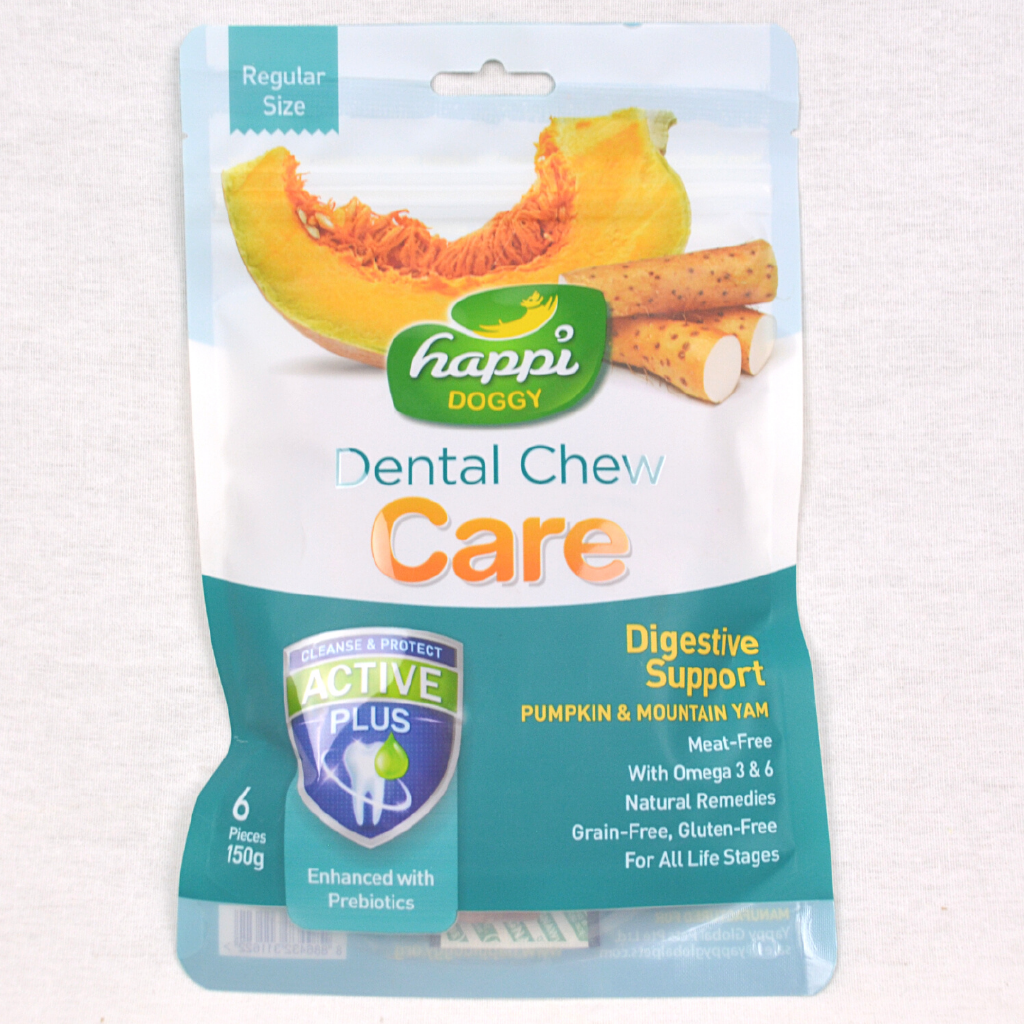 

HAPPIDOGGY Snack Anjing Dental Chew Care DIGESTIVE Regular 150g