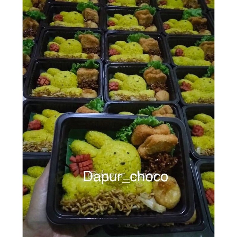 

SMALL NASI BENTO ULTAH RABBIT | FREE STIKER UCAPAN | BENTO ENAK