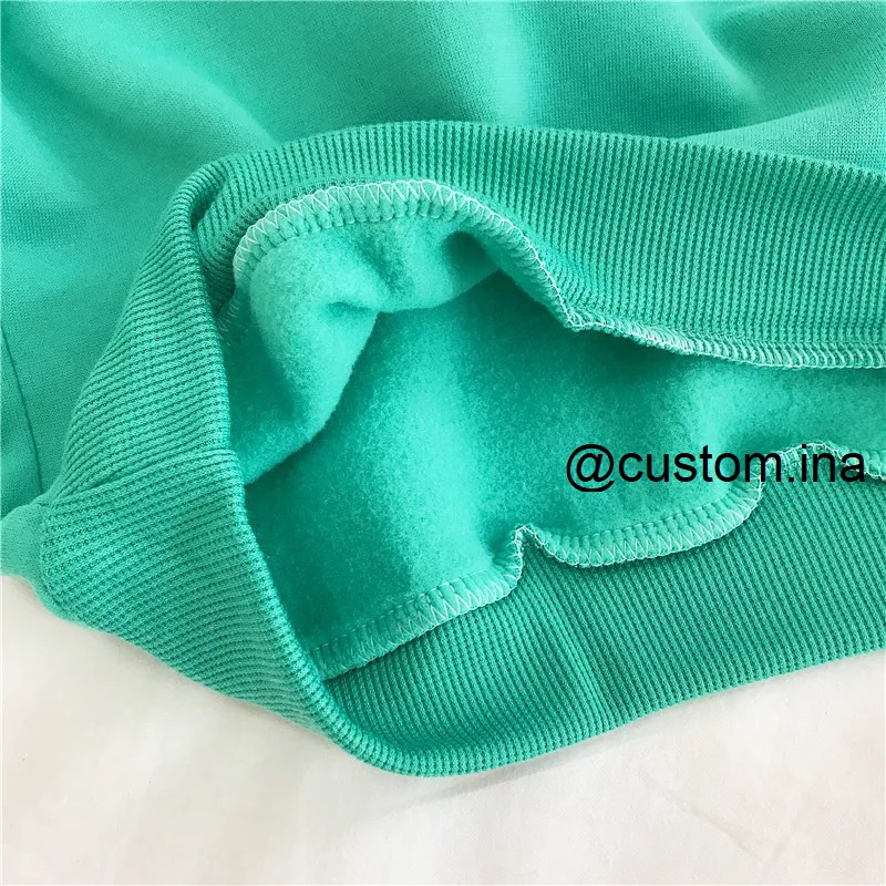 Basic Sweater Polos Oblong Crewneck Sweatshirt Pria Wanita Size M - XXXL-7