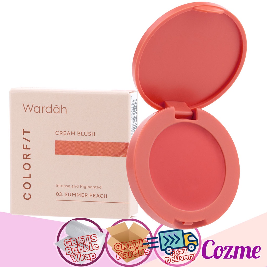 WARDAH COLORFIT Cream Blush Intense Pigmented 3gr