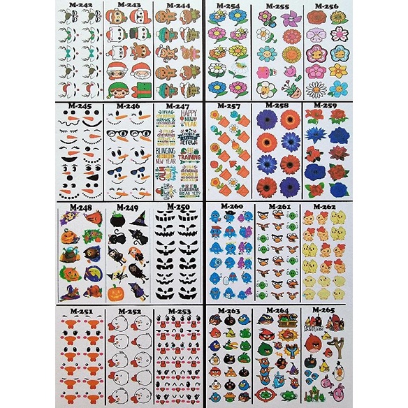 

Edible stamp/edible picture/stiker makanan dan minuman M242-M265
