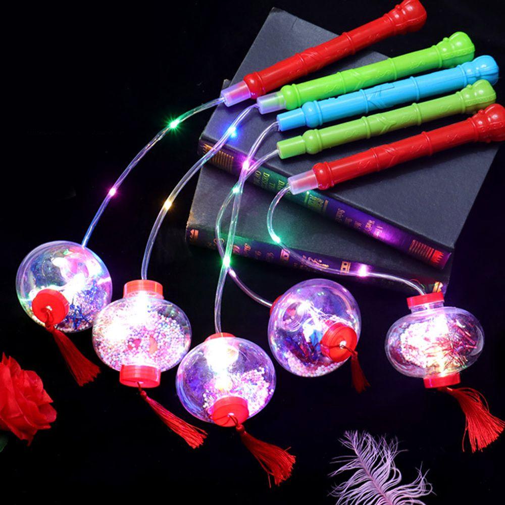 【 ELEGANT 】 Lentera Flash LED Hewan Kartun Tiga Mode Flash Anak Laki-Laki Perempuan Dekorasi Pesta Ulang Tahun Perlengkapan Festival Anak