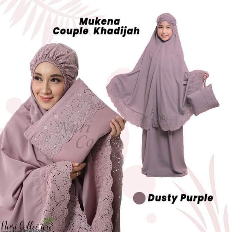 PROMOO-MUKENA COUPLE IBU DAN ANAK SITI KHADIJAH PASTELENA-MUKENA KHADIJAH IBU DAN ANAK-MUKEANA PASAN