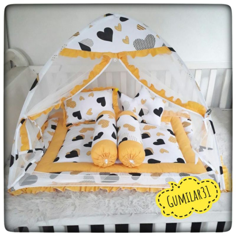 Bedcover Bayi Set Kelambu Bayi Paket Pelengkapan Bayi