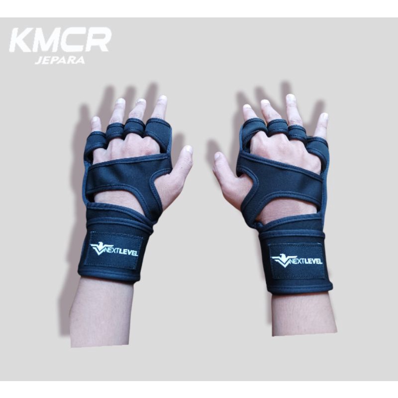 SARUNG TANGAN GYM FITNESS GLOVE GRIP GYM - KMCR JEPARA
