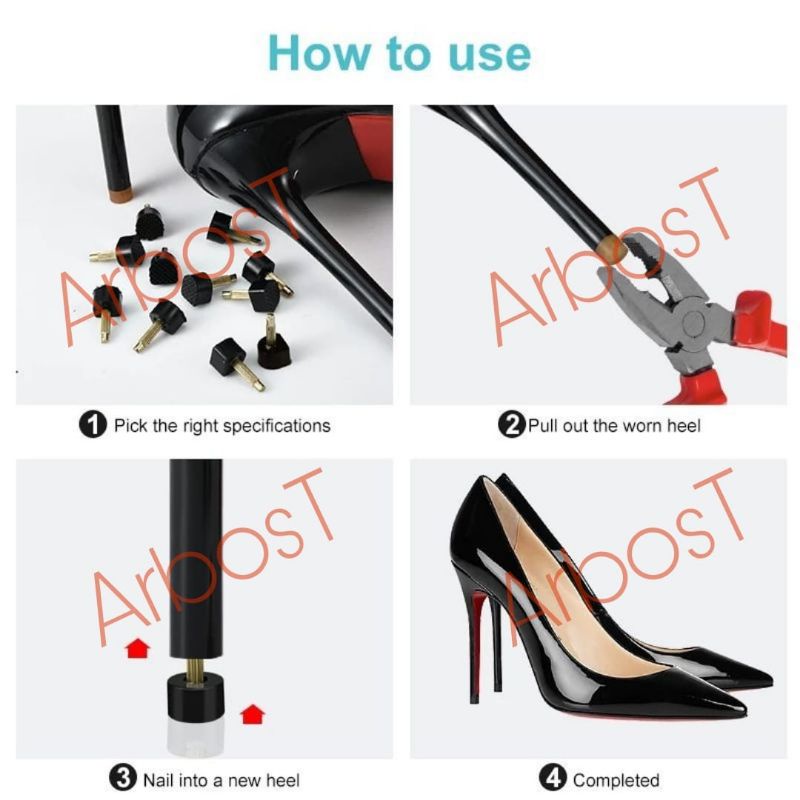 High Heel Tip Pengganti Ujung Sepatu High Heels Replacement Heels Tip High Heels Protector Protektor High Heels