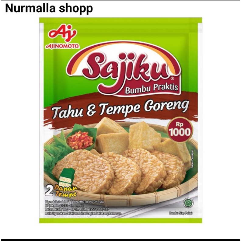 Sajiku®Bumbu Tempe &amp; Tahu Goreng 10 X 10GR