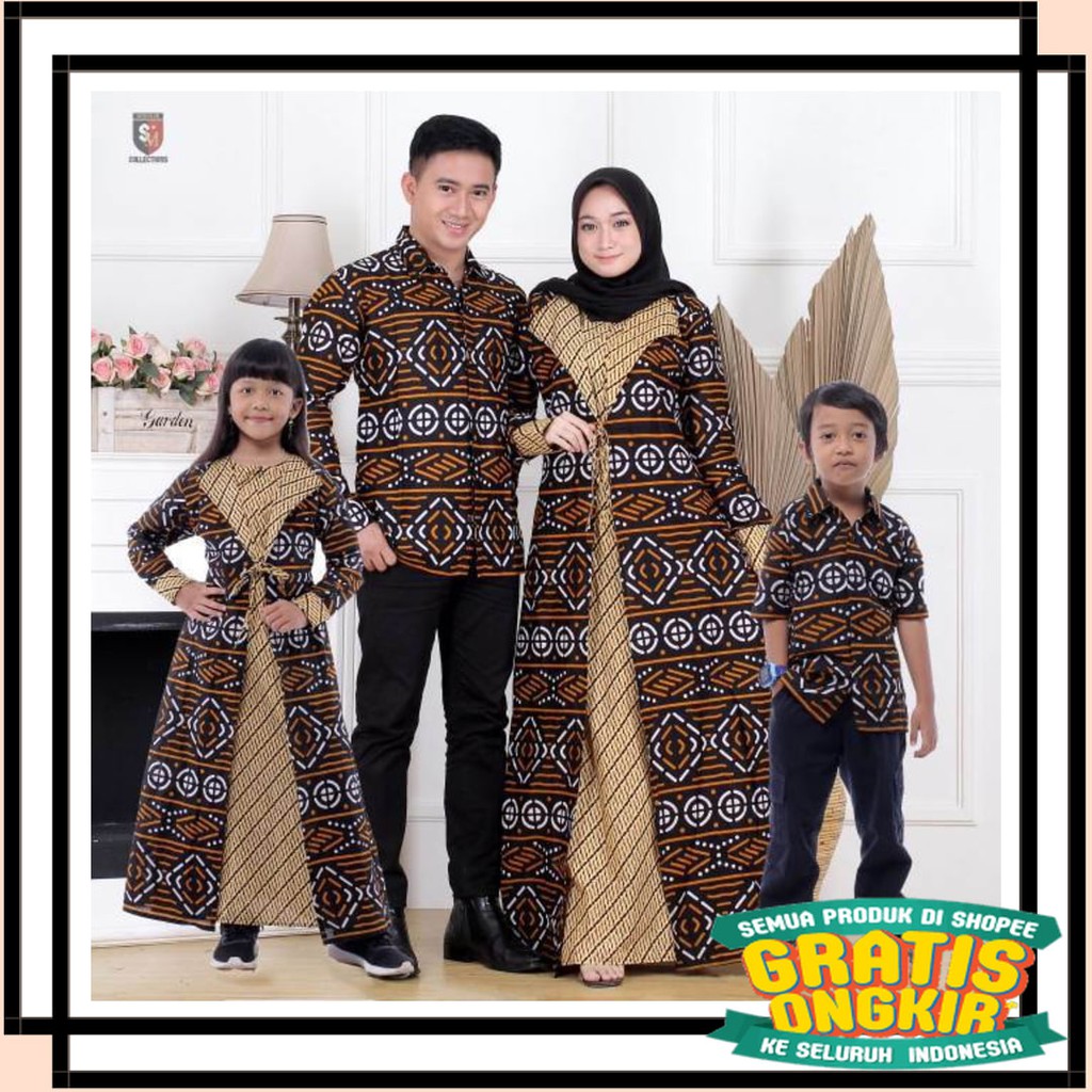 BAJU BATIK MODERN SOLO AIR KOMBINASI INDONESIA MALANG / Batik couple gamis