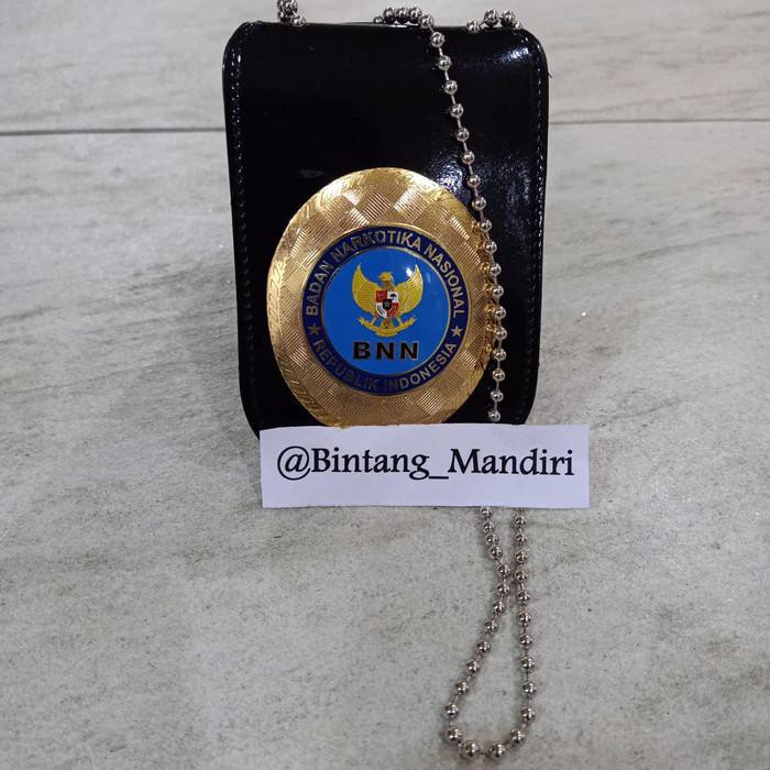

Name tag id card dompet kalung lencana kta bnn badan narkotika kulit