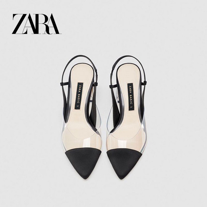 SEPATU ZARA Slingback Pump HAK HEELS BRANDED ORIGINAL CEWEK WANITA WOMAN SHOES IMPORT JAKARTA