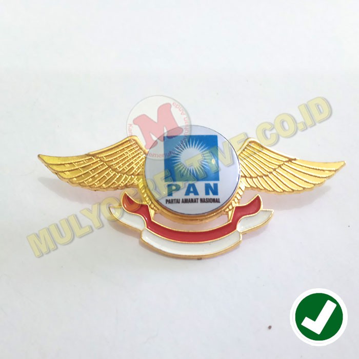 Wing Pan Partai Amanat Nasional Lencana Pin Partai Pan Shopee Indonesia