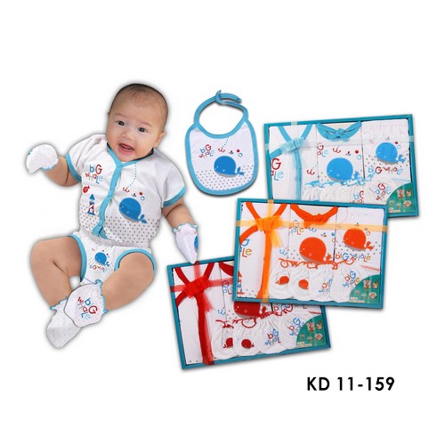 Kiddy Baju Set Bayi - Baby Set Gift Set- Pakaian Bayi Set- Setelan Newborn