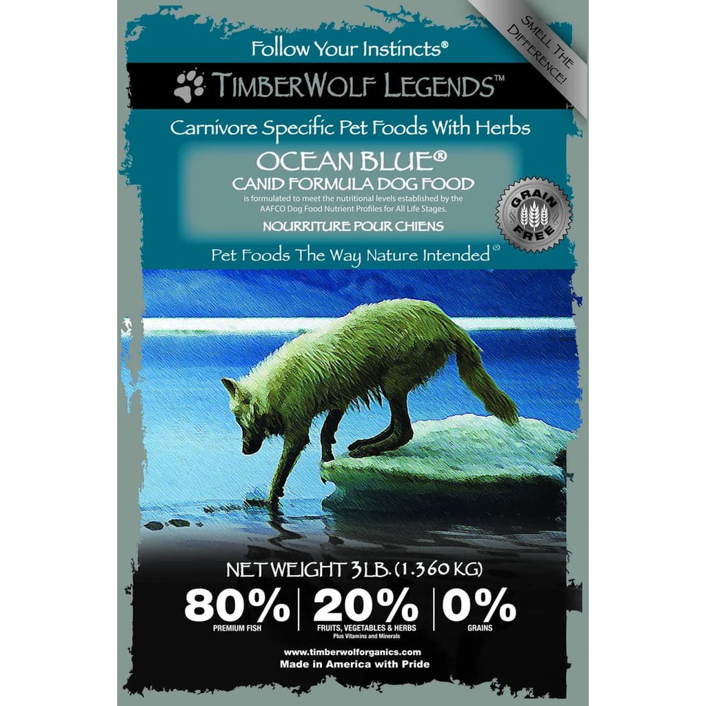 Timberwolf Legend Ocean Blue (Salmon & Herring) Grain Free Dogfood 1,3 Kg [ DOGFOOD PERTAMAX]