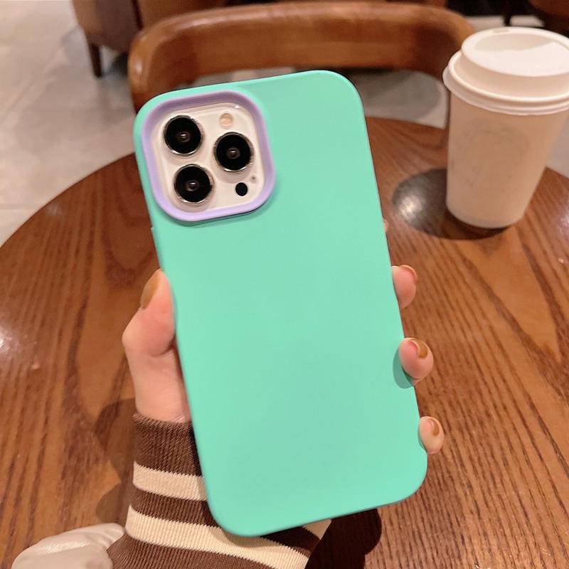 3 in 1 Soft Case Silikon Shockproof Cover iPhone 13pro MAX 12 11 Pro MAX X XS MAX XR SE 2022 2020 7 8 Plus