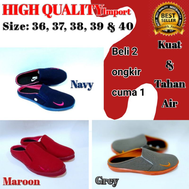 Sepatu Selop Nike, Sepatu slop pria, Sepatu Casual, sepatu slip on pria, sepatu pria Casual,