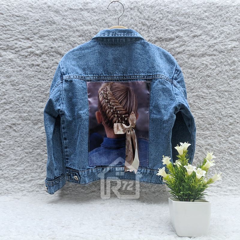 JAKET JEANS ANAK MOTIF GAMBAR KARAKTER USIA 1-9 TAHUN