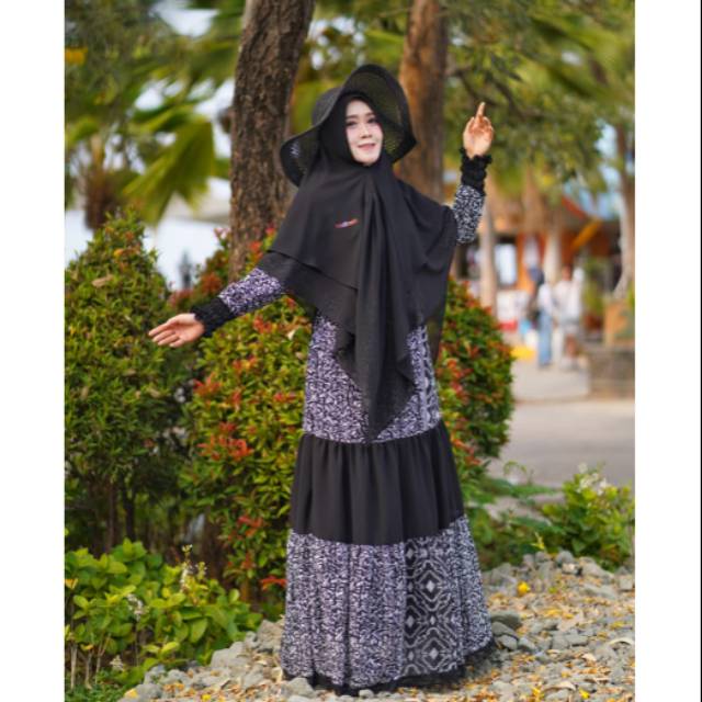 Dress Nadhira Hitam ORI yodizein