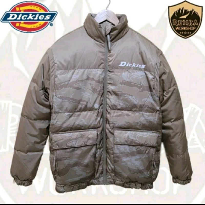 Dickies Insulated Duck Down Jacket - Beige Camo